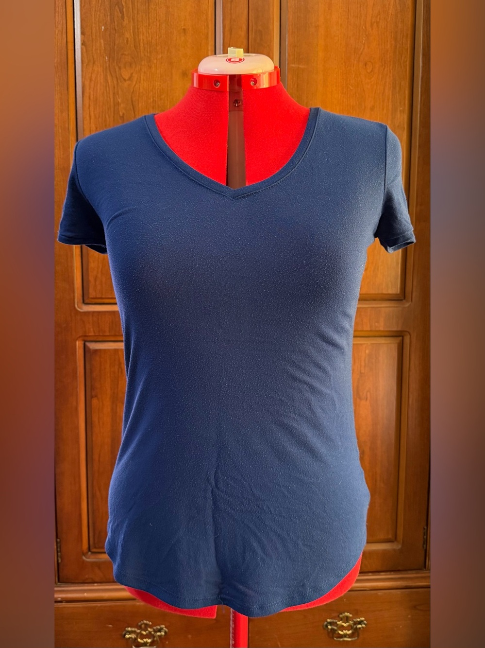 SO Navy V-Neck Short Sleeve Tee
